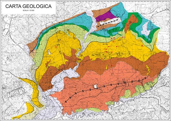 Realizzazione pozzo Sicilia - Carta geologica per ricerche idriche a Enna